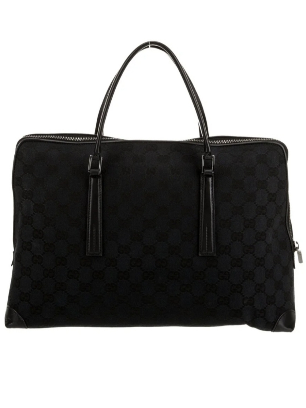 Gucci Black GG Logo Tote Bag - Picture 4 of 6